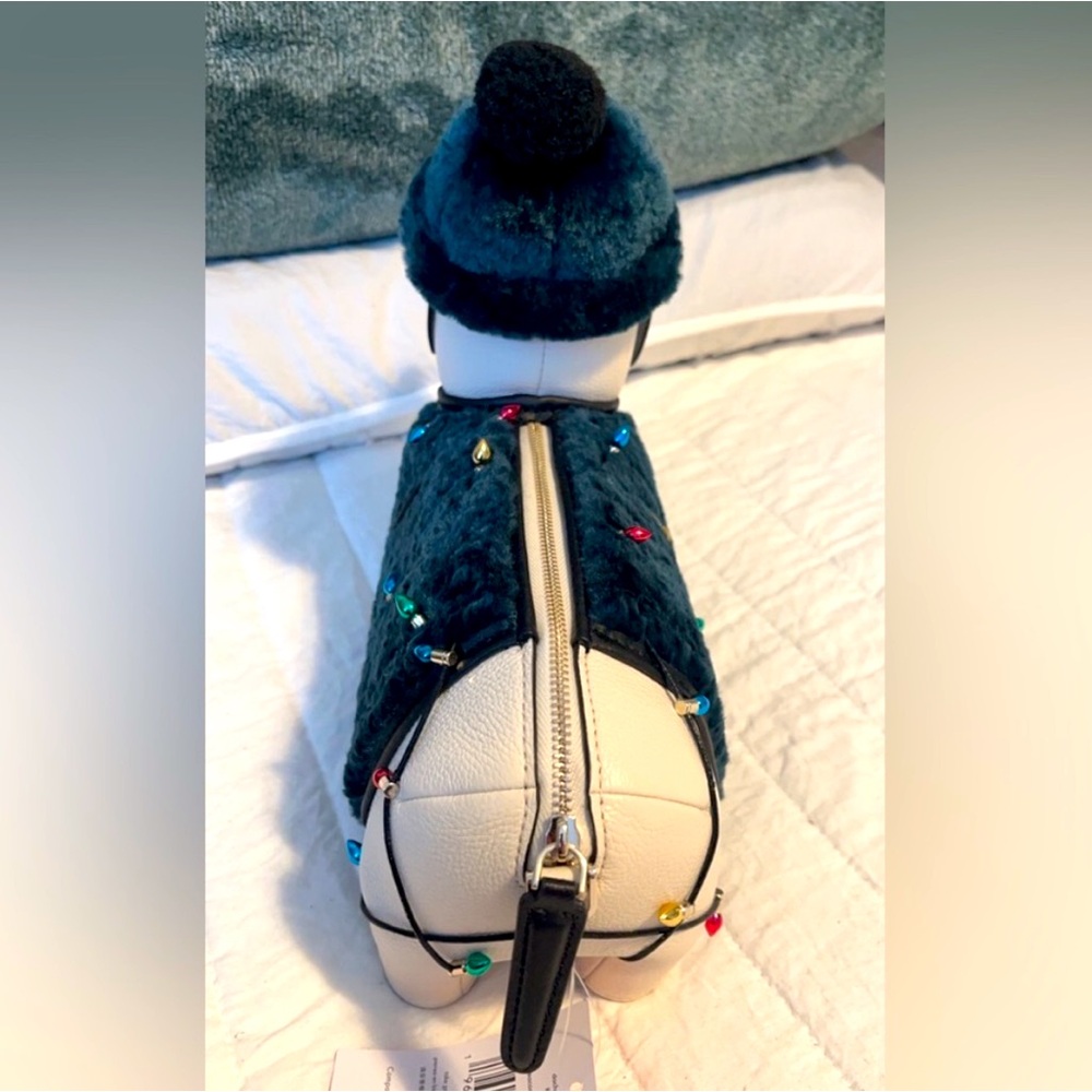 Kate spade Claude Christmas dachshund crossbody bag collectible K9365 nwt - Picture 11 of 16